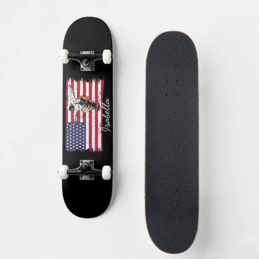 Personalisierte US-Flagge Skateboard (Vorderseite)