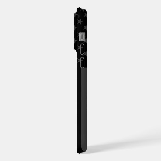 Personalisierte US-Flagge Thin Red Line Symbolik a iPhone Hülle (Linke Seite)