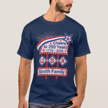 Personalisierte USA 250 – Patriotische Retro-Marki