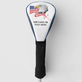 Personalisierte USA Eagle Golf Driver Cover Headcover