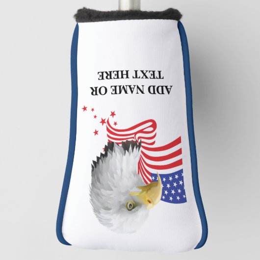 Personalisierte USA Eagle Golf Putter Cover Golf Headcover (Rotieren 90)