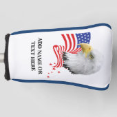 Personalisierte USA Eagle Golf Putter Cover Headcover (Vorderseite)