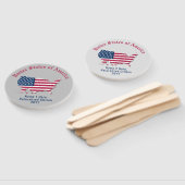 Personalisierte USA Flaggenkarte "American 2 Citiz Fächer (Non-assembled)