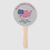 Personalisierte USA Flaggenkarte "American 2 Citiz Fächer (Vorderseite)