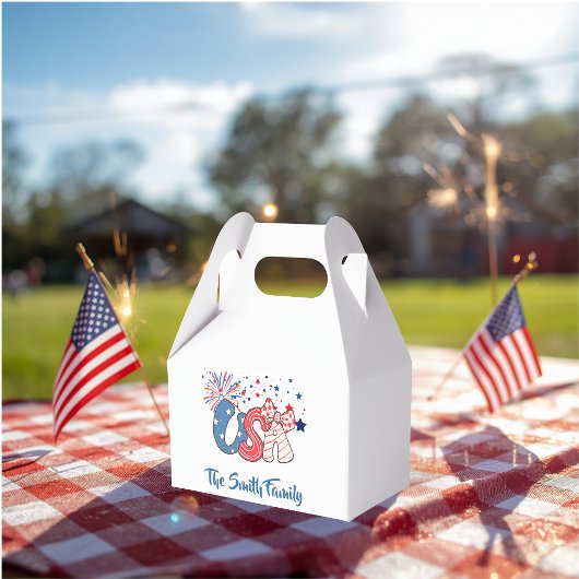 Personalisierte USA-Geschenkbox Geschenkschachtel