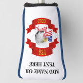 Personalisierte USA Golf Putter Cover Golf Headcover (Rotieren 90)