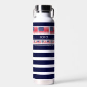Personalisierte USA Patriotic Flag, Vereinigte Sta Trinkflasche (Vorne)