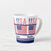Personalisierte USA-Patriotikflagge Milchtasse (Rechte Ecke)
