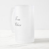 Personalisierte Usher-Tasse Mattglas Bierglas (Vorderseite Links)