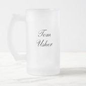 Personalisierte Usher-Tasse Mattglas Bierglas (Links)