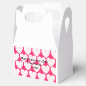 Personalisierte Valentine Rosa Herz Leckerei Box Geschenkschachtel (Geöffnet)
