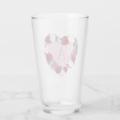 Personalisierte Valentine-Rose Glas (Rückseite)