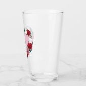 Personalisierte Valentine-Rose Glas (Links)