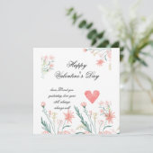 Personalisierte Valentinenkarte Save The Date (Stehend Vorderseite)