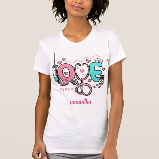 Personalisierte Valentinerkrankung T-Shirt (Vorderseite)
