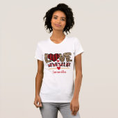 Personalisierte Valentinerkrankung T-Shirt (Vorne ganz)