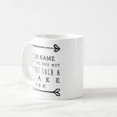 Personalisierte Valentines Funny Mug - Flake Kaffeetasse (Vorderseite Links)