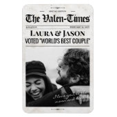 Personalisierte Valentines Geschenkmagazin Magnet (Vertikal)