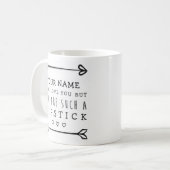 Personalisierte Valentines-lustige Tasse - (Vorderseite Links)