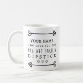 Personalisierte Valentines-lustige Tasse - (Links)