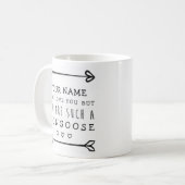 Personalisierte Valentines-lustige Tasse - Mungo (Vorderseite Links)