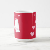 Personalisierte Valentinische Liebe ist du, bleib Kaffeetasse (Mittel)