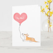 Personalisierte Valentinkarte Karte (Gelbe Blume)