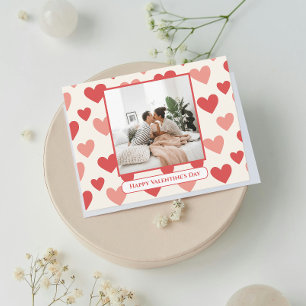 Personalisierte Valentins Foto Herz Postkarte