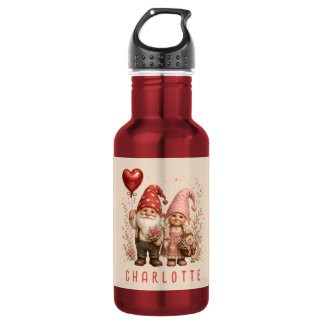 Personalisierte Valentins-Gnome Custom Edelstahlflasche