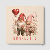 Personalisierte Valentins-Gnome Custom Gästebuch (Rückseite)