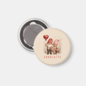 Personalisierte Valentins-Gnome Custom Magnet (Vorderseite/Rückseite)