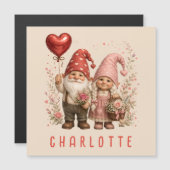 Personalisierte Valentins-Gnome Custom Magnetkarte (Vorne/Hinten)