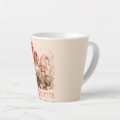 Personalisierte Valentins-Gnome Custom Milchtasse (Rechte Ecke)