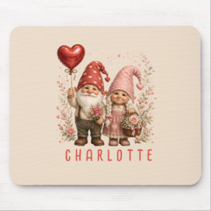 Personalisierte Valentins-Gnome Custom Mousepad