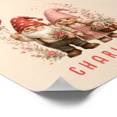 Personalisierte Valentins-Gnome Custom Poster (Ecke)