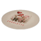 Personalisierte Valentins-Gnome Custom Schneidebrett (Ecke)