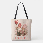 Personalisierte Valentins-Gnome Custom Tasche (Rückseite)