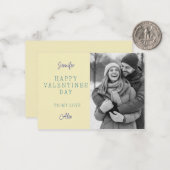 Personalisierte Valentinstag-Fotokarte  Mitteilungskarte (Vorderseite/Rückseite Beispiel)