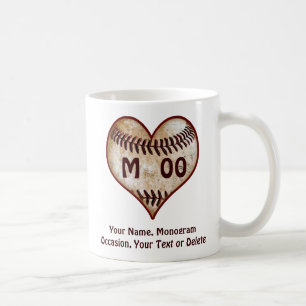 Personalisierte Valentinstag-Geschenke Baseballspi Kaffeetasse