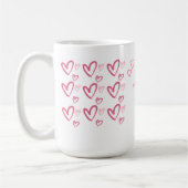 Personalisierte Valentinstag-Kaffeekochen-Tasse Kaffeetasse (Links)