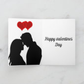 Personalisierte Valentinstag-Karte Feiertagskarte (Innenseite)