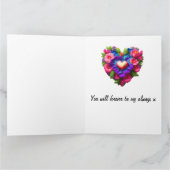 Personalisierte Valentinstag-Karte Karte (Innenseite)