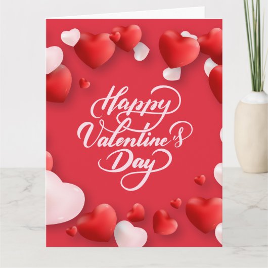 Personalisierte Valentinstag-Karte Karte (Vorderseite)