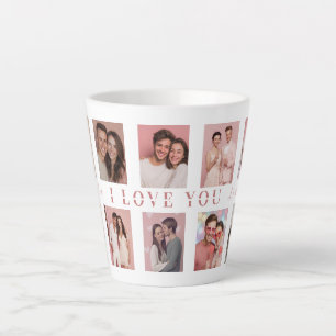 Personalisierte Valentinstag-Latte-Mug-Fotos Milchtasse