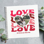 Personalisierte Valentinstag Liebe Herz Foto Notizblock