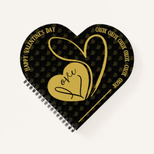 Personalisierte Valentinstag-Liebe Notizblock