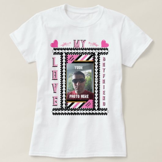 Personalisierte Valentinstag-Liebe T-Shirt (Design vorne)