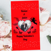 Personalisierte Valentinstag-Liebesfotokarte