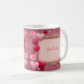 Personalisierte Valentinstag-Tasse Kaffeetasse (VorderseiteRechts)