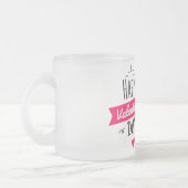 Personalisierte Valentinstag-Tasse Mattglastasse (Links)